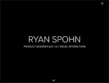 Tablet Screenshot of portfolio.ryanspohn.com